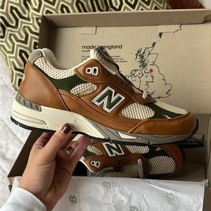 New Balance Aimé Leon Dore 991 collab tan leather size 6.5 womens